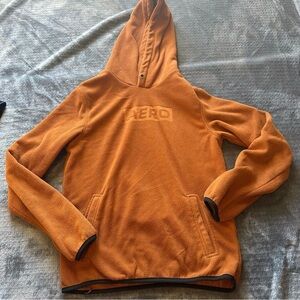 Mens Xs Aeropostale Orange Hoodie With Aero Logo